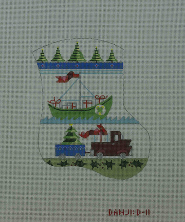 hand painted needlepoint canvas