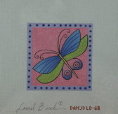 Hand-Painted Needlepoint Canvas - Danji Designs - LB-68 - Purple Dragonfly