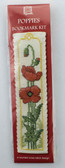 Poppies Counted Cross Stitch Bookmark Kit
