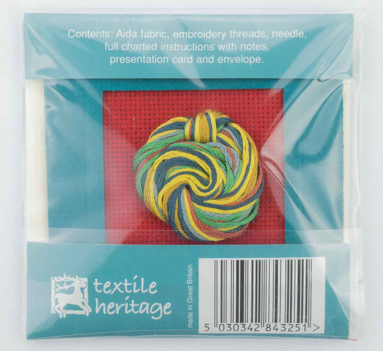 Textile Heritage Tudor Rose Counted Cross Stitch Bookmark Kit