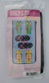 Stitch and Zip Needlepoint Kit – SZ442 – Flip Flops Eyeglass-Cellphone Case