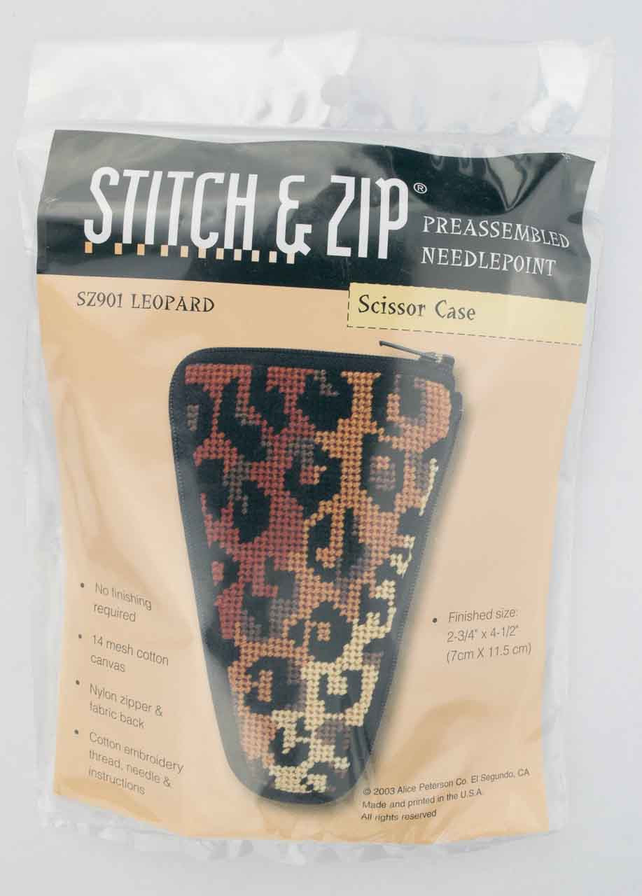 Stitch & Zip Scissor Case Needlepoint Kit - SZ904 Sewing
