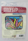 Stitch and Zip Needlepoint Kit – SZ215 – Modern Tulip Coin Purse-Credit Card Case