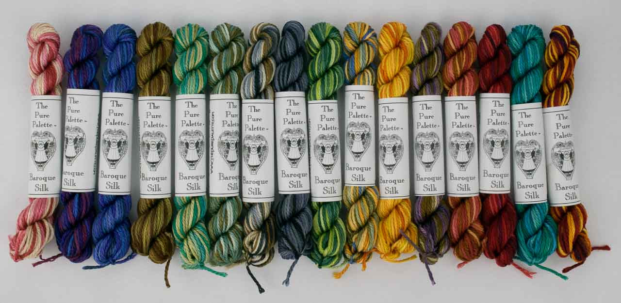 The Pure Palette - Baroque Silk Treasures – Overdyed Needlepoint Thread  (2313) - The Yarn Barn of San Antonio