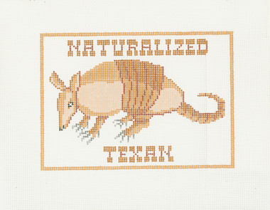 Hand-Painted Needlepoint Canvas - B-186 - Treglown Designs - Naturalized Texan