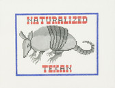 Hand-Painted Needlepoint Canvas - B-185-B - Treglown Designs - Naturalized Texan