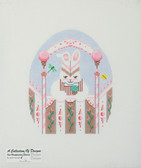 Hand-Painted Needlepoint Canvas - 16 - Janet Burnett - Easter Bunny