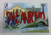San Antonio Postcard Ann Wheat Pace Canvas