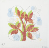 Hand-Painted Needlepoint Canvas - Dream House Ventures - DH3825 - Swirling Leaves