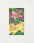 Hand-Painted Needlepoint Canvas - Rishfeld Designs - DSR12 - Trumpet Lilies