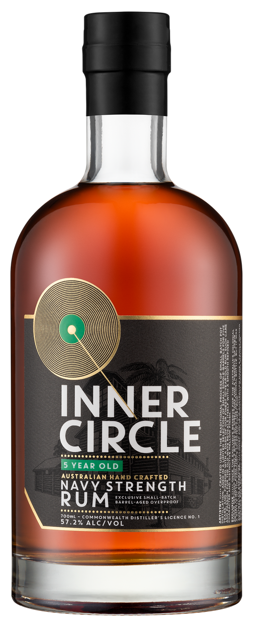Inner Circle Green Navy Strength Rum 57.2% 700ml - Liquorspecials.com.au
