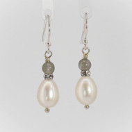 Swarovski Crystal, Pearls & Labradorite Earrings