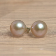 9-10mm Natural Colour Freshwater Pearl Studs