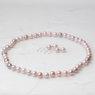 Silvery Pink Freshwater Pearl Set
