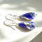 Royal Blue and Silver Murano