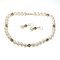 Freshwater Pearl Set With 9ct Gold Enamelled Bead Detail
