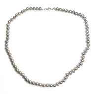 Silver Grey Freshwater Pearl Necklace