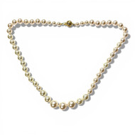 Graduated Austrian Crystal Pearl Necklace