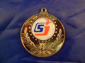 Standard Medal on Ribbon with Personalised Centre