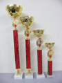 Fantastic Set of Tall Gold Bowl Cup Awards