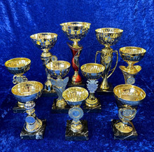 Set of 10 bowl trophies