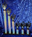 **SALE** Tall trophy set of 6 Black top Awards