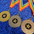 1st, 2nd, 3rd medal with ribbon