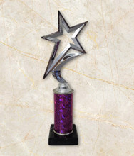 11.5" sale silver/purple star award