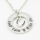 AWST - Keep Calm and Ride Necklace