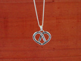 Double Horseshoe Heart Necklace