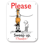 Fergus Barn Sign *** Please Sweep Up***