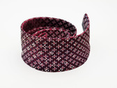Crystal Show Tie - Burgundy
