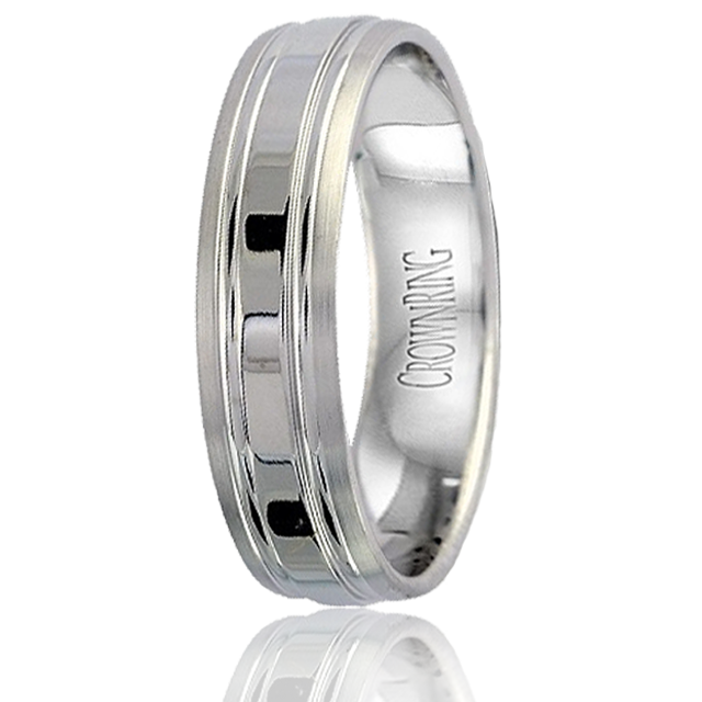 Crownring Light Weight 5 5mm White Gold Ring Lb 2006 American