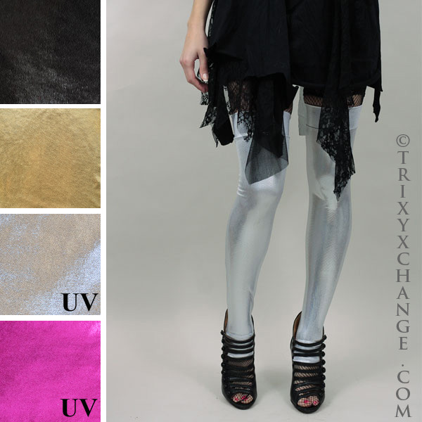 silver lame tights