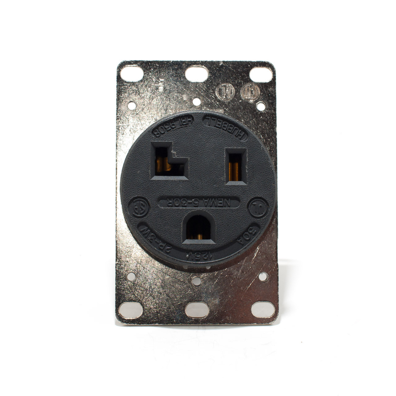 Single Receptacle 30a 125v Black