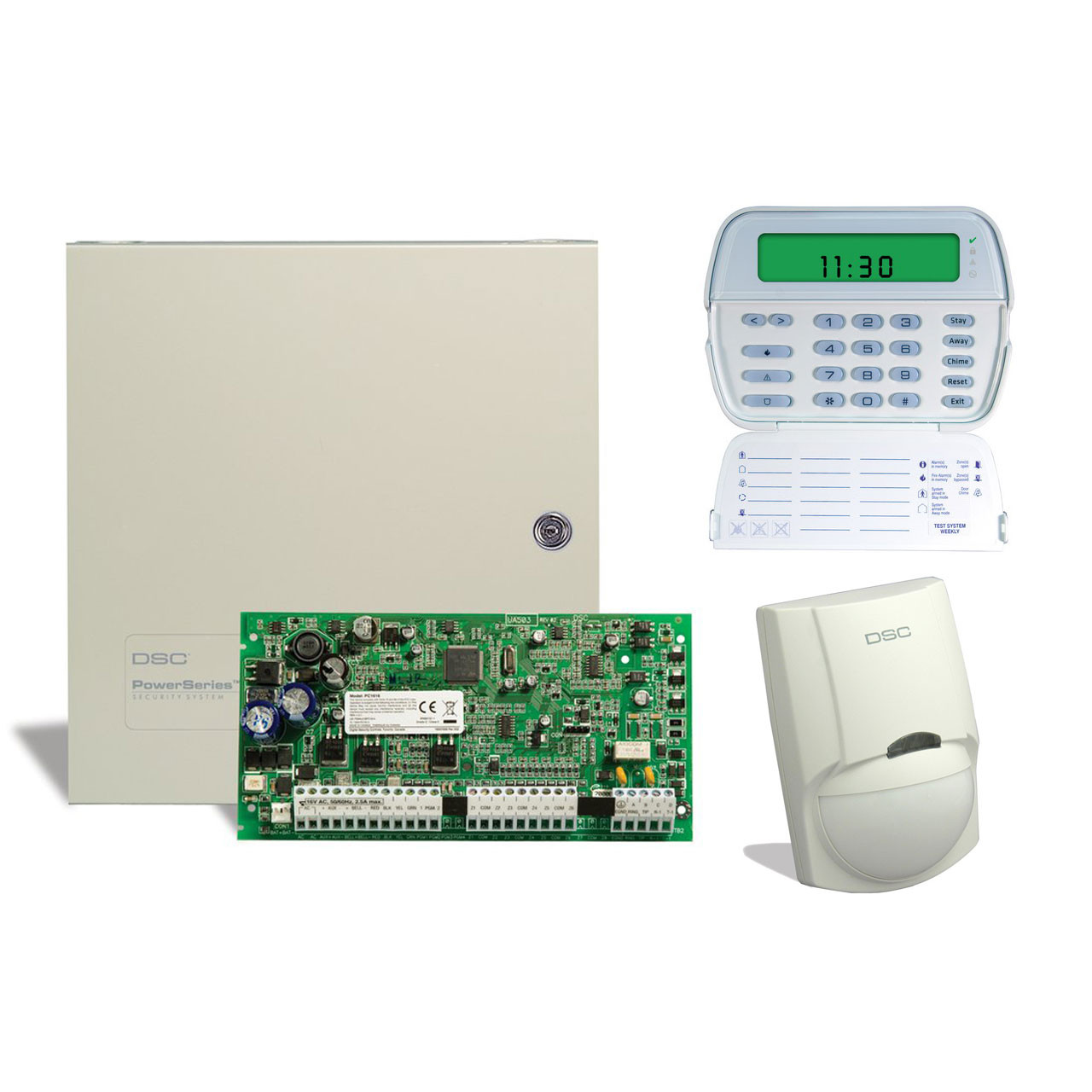 DSC 6 Zone Alarm Kit with Keypad and Motion Detector TremTech