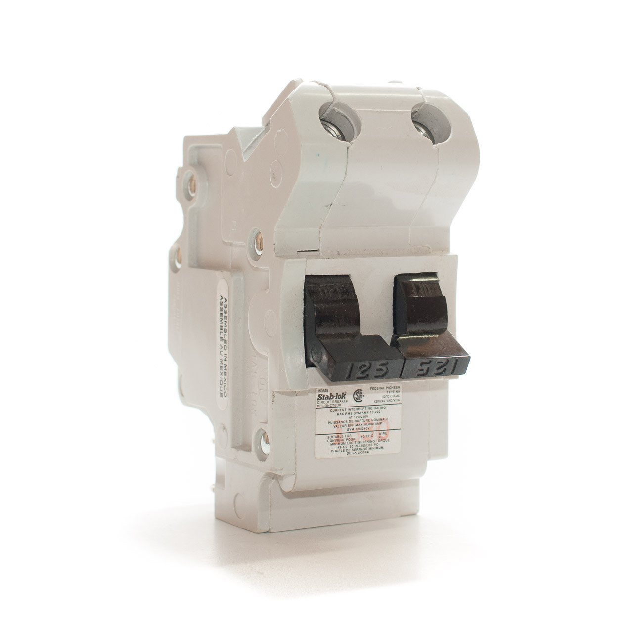 Federal Pioneer 125A Two Pole Stablok Breaker TremTech Electrical