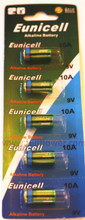10A card 9V Alkaline battery compatible A10 AG10 E10A G10A GP-10A GP10A L1022 MN10 WE10A
