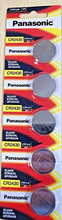 5 Pcs Panasonic CR2430 3v Lithium Coin Cell Battery