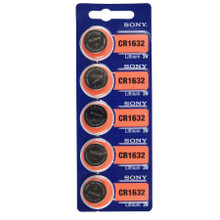 Sony CR1632 3 Volt Lithium Coin Cell Battery (5 Batteries)