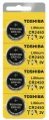 Toshiba CR2450 Battery 3V Lithium Coin Cell (4 Batteries)