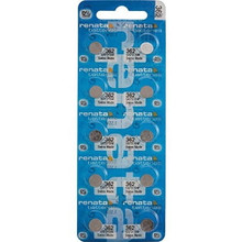 10 x Renata  362 Watch Batteries, 0% MERCURY equivilate SR721SW