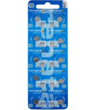 376 SR626W Batteries - 1.55V Silver Oxide 376 Watch Battery (10 Count)