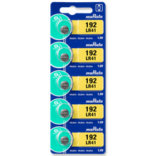 Murata LR41 Battery 1.55V Alkaline Button Cell (5 Batteries)