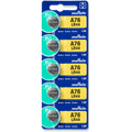Murata LR44 Battery 1.55V Alkaline Button Cell (5 Batteries)