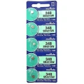 Murata 348 (SR421SW) Silver Oxide Watch Battery (5 Count) - Replaces Sony 348