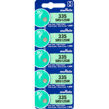 Murata 335 SR512SW Battery 1.55V Silver Oxide Watch Button Cell - Replaces Sony 335 (5 Batteries)