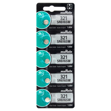 5 x Murata SR616SW 321 16mAh 1.55V Silver Oxide Watch Battery