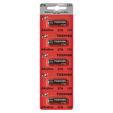 Toshiba 27A 12V Alkaline Battery 27A A27BP G27A GP27A L828 MN27 (5 Batteries)