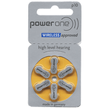 Power One No Mercury Hearing Aid Batteries P10 by Power One (6 Pack)